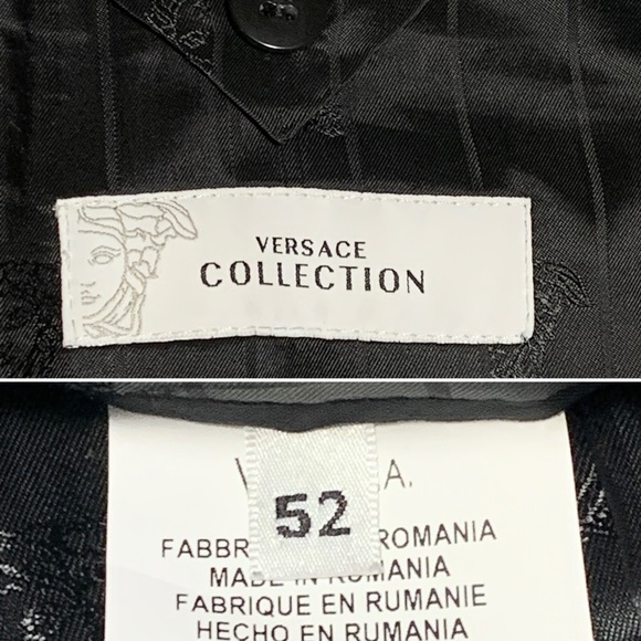 Versace Collection Wool Pinstripe Blazer - Picture 12 of 16